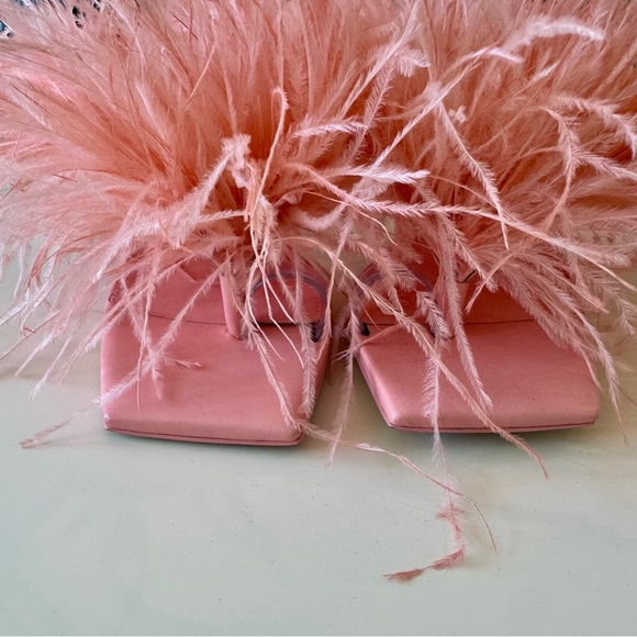 Cult Gaia Feathered Coral Heels - Picture 3 of 7